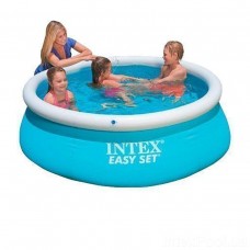 Детский надувной бассейн Intex Easy Set Pool трёхслойный с эффектом мозайки 183х51 см Оригинал (int-28101)